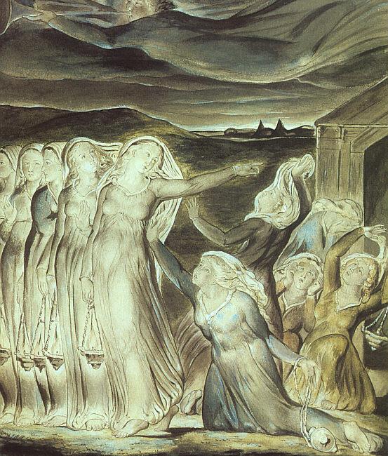 Blake, William The Parable of the Wise and Foolish Virgins oil painting image